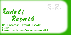 rudolf reznik business card